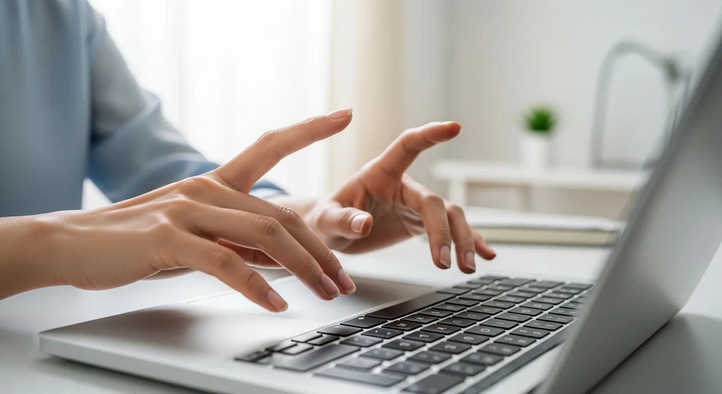 노트북으로 양질의 블로그 콘텐츠를 작성하는 모습