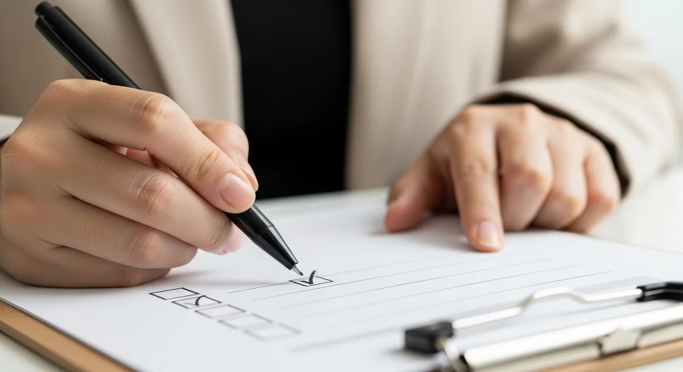 저탄고지 식단 시작 전 체크리스트를 확인하는 모습