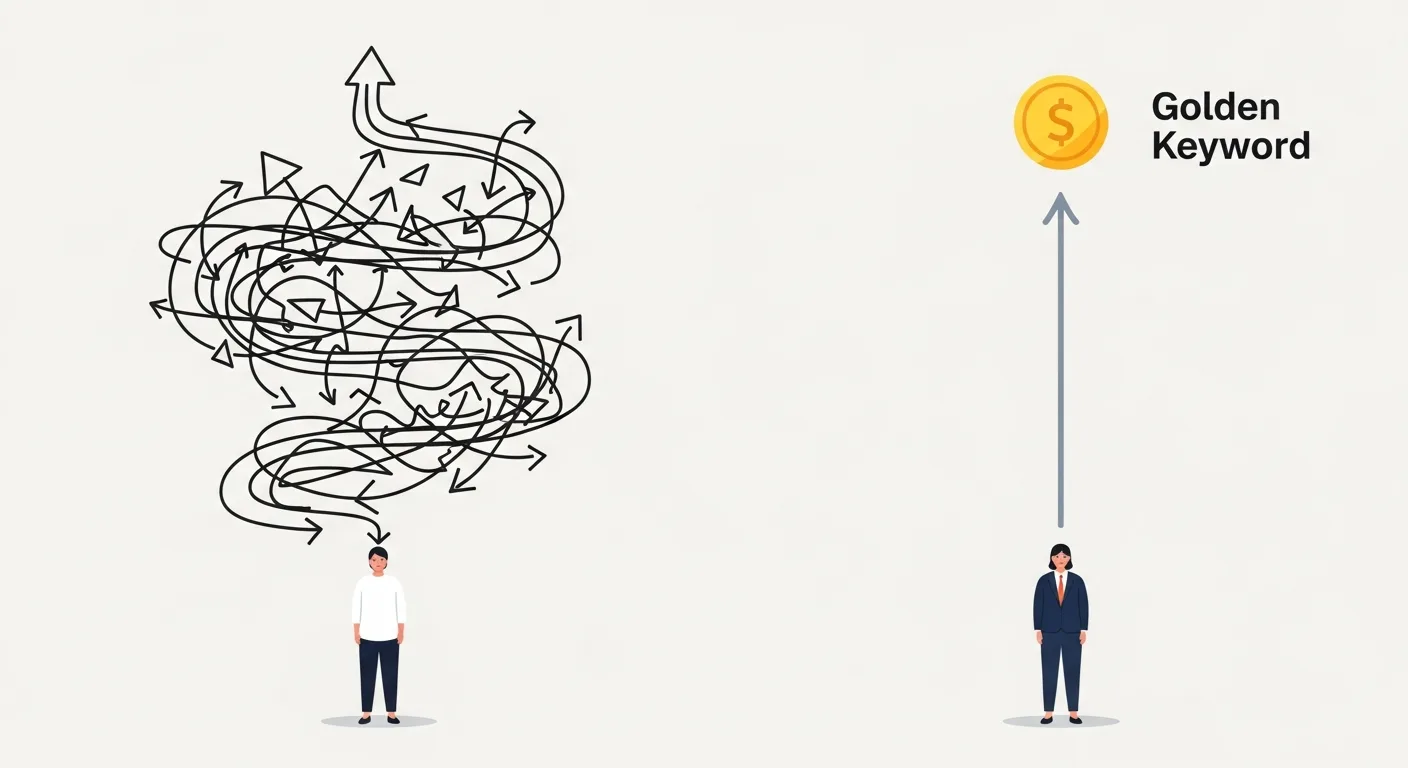 황금 키워드와 일반 키워드의 차이 비교