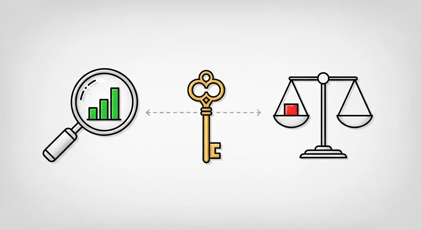 높은 검색량과 낮은 경쟁 강도를 상징하는 황금 키워드