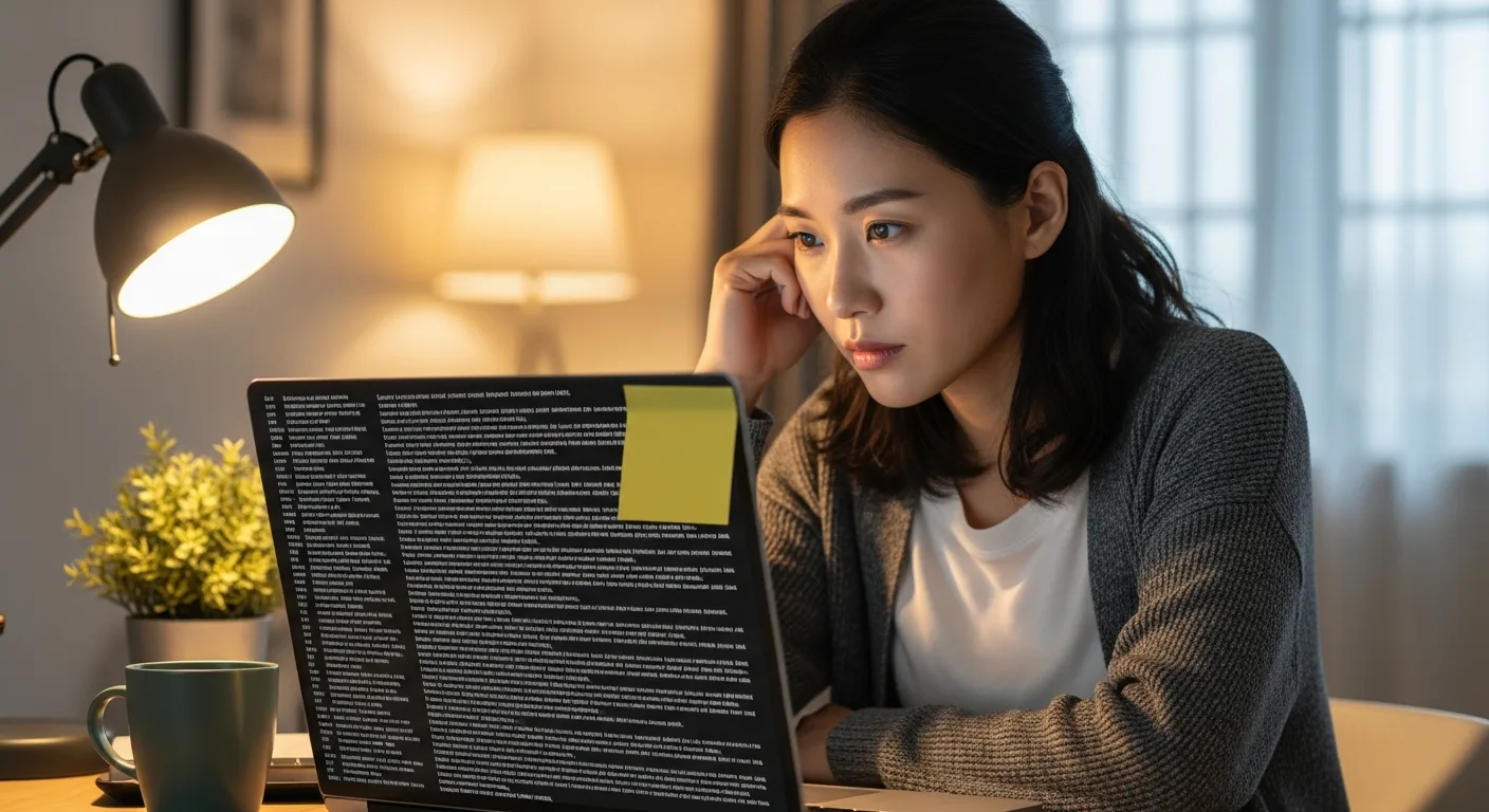 AI 글쓰기 결과물을 보며 고민하는 블로거