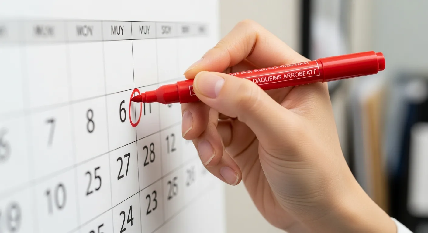 달력의 특정 날짜에 표시하며 계획을 세우는 모습